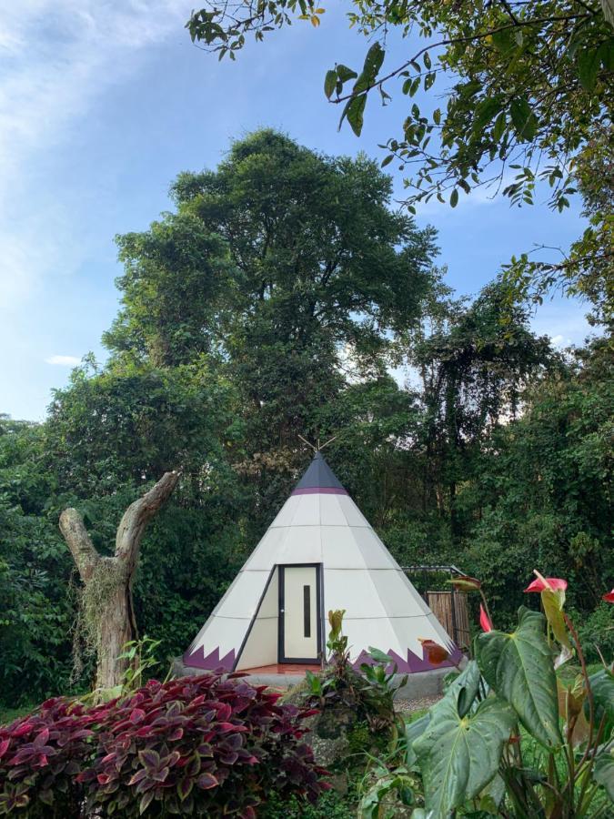 Отель Bosque De Aventura & Glamping Refugio Del Bosque Ла-Меса Экстерьер фото